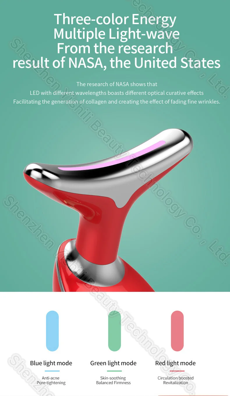 Image showcasing Electric Neck Instrument Fade Lines Rejuvenation Beauty Instrument Neck ...