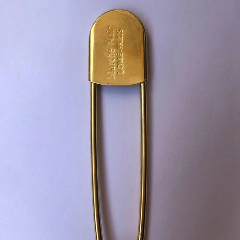 China Factory Custom 127MM Gold Color Stainless Steel Metal Laundry Large Safety Pin
