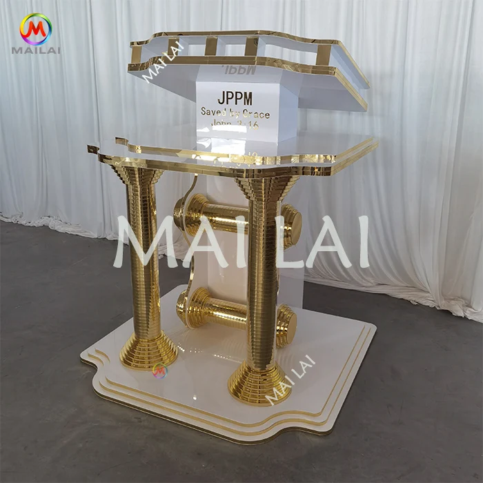 Detachable Acrylic Lectern Church Pulpit Podium PVC Rostrum Speech ...