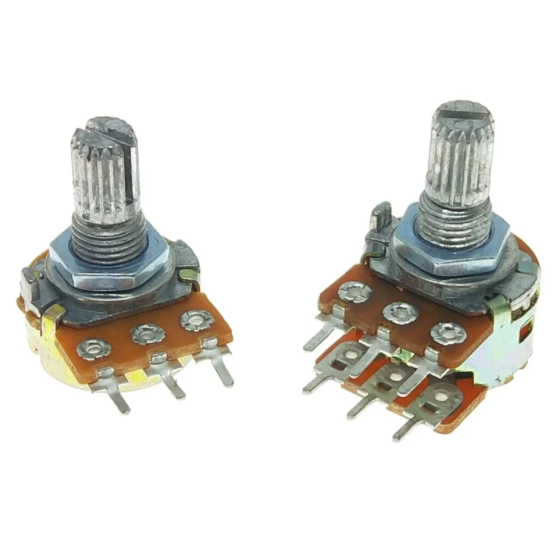 20k Linear with 6mm Splined Shaft Potentiometer