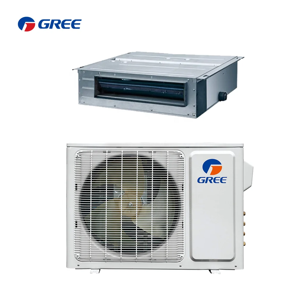 Gree 20kW-30KW Horizontal Concealed Fan Coil Unit Ducted Air Conditioner  Inverter Ceiling Mounted for Central Air Conditioning