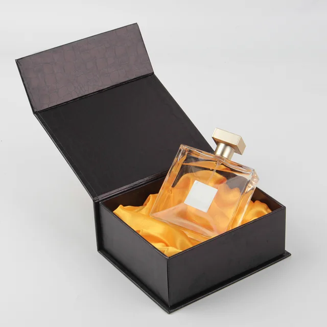 paper black perfume gift box custom black magnetic rigid magnetic box for gift sets