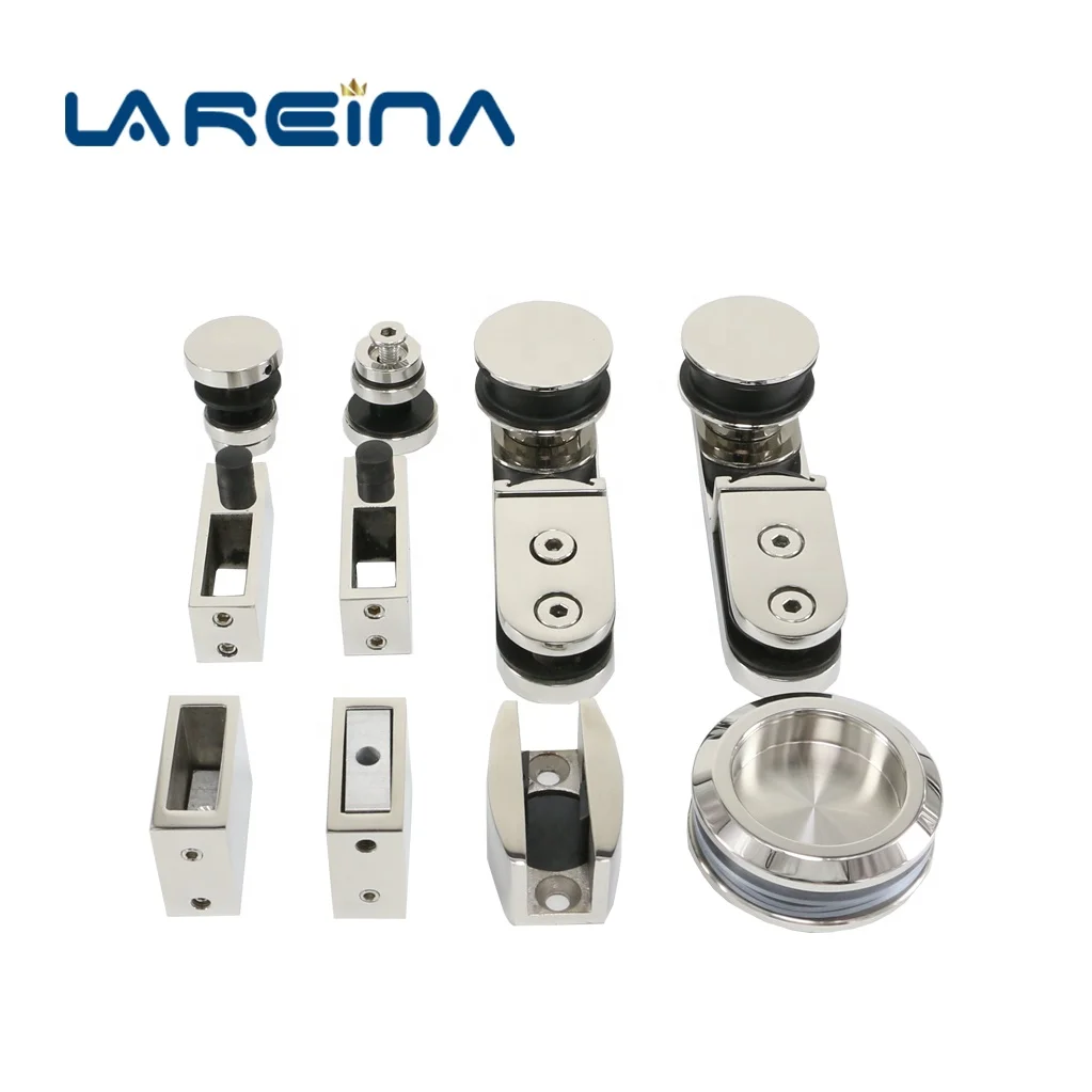 Frameless Sliding Glass Door Hardware Bathroom Shower Accessories Sets