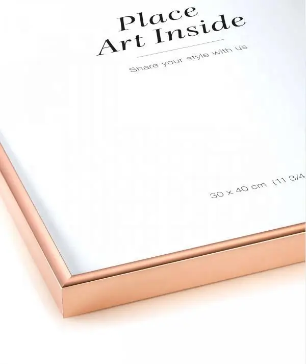 Eco Friendly Metal Brushed Aluminium Frame Wall Mounted Hanging Larger