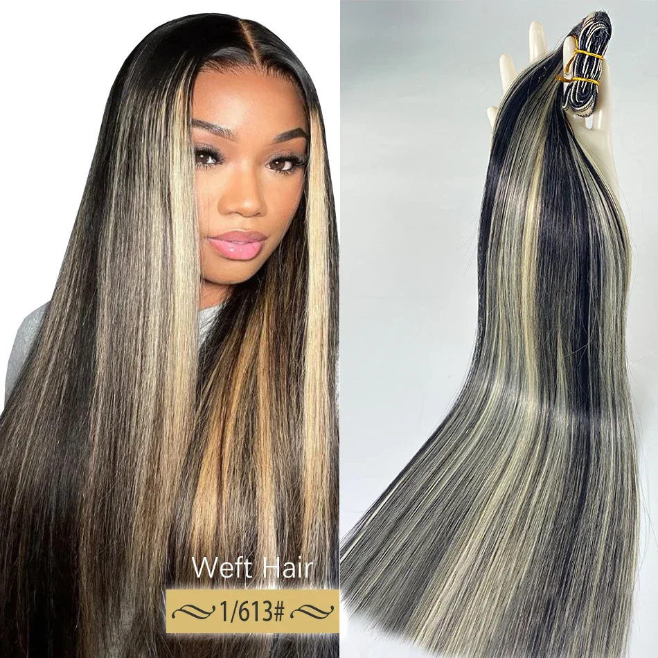 Steil Menselijk Haar Bundels Haarextensies Voor Vrouwen 613 99j 30 Inch Zwart Effen Kleur Ruwe Braziliaanse Vlecht 100% Menselijk Haar_voghion.com