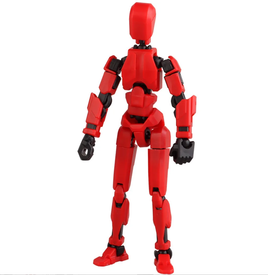 T13 3DプリントABS カラフルな漫画アクションフィギュアセット 多関節