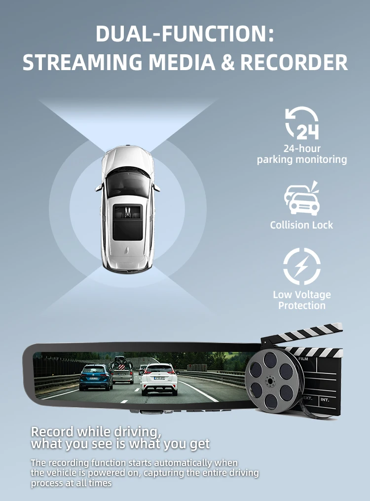 product wemaer for byd m9 lvds dual wifi digital streaming 2k1080p car camera 92 inch full touch screen rearview mirror dashcam-6