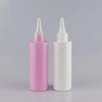 factory price high quality 100ml 120ml 150ml HDPE matte white pink plastic bottles for pet ear cleaning