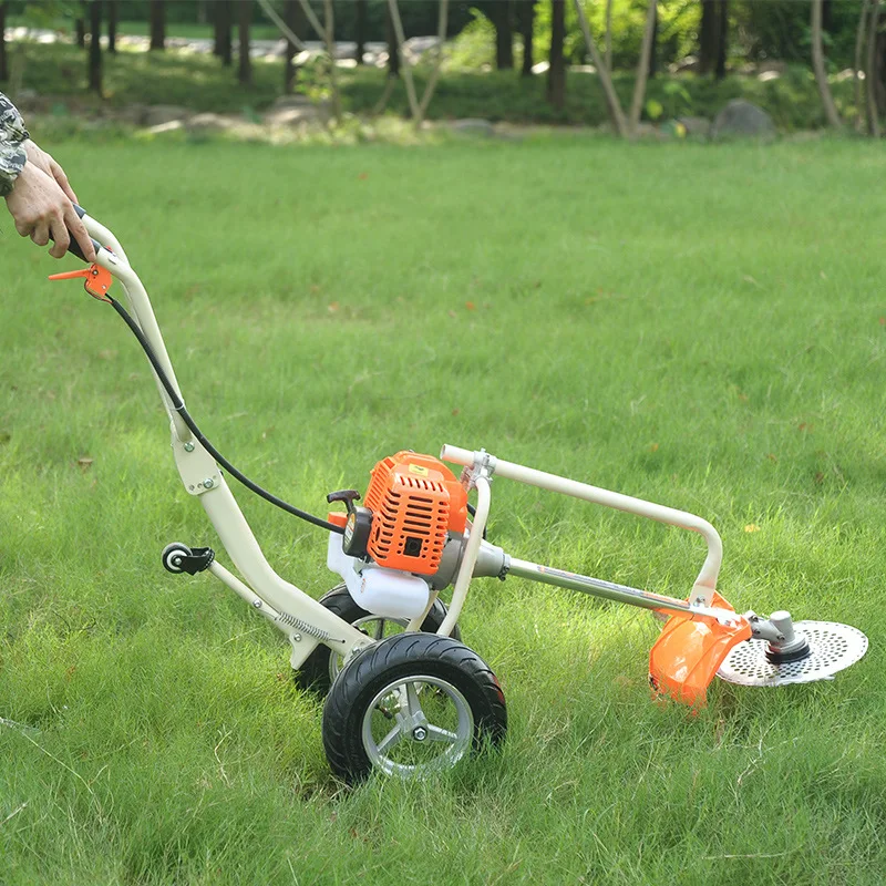 Brush Cutter Diy Pull Behind Mower Self-propelled 2-Stroke Riding