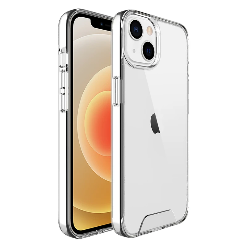 2021 new friendly wholesale mobile phone accessories case waterproof cute clear transparent back cover luxury cell phone case