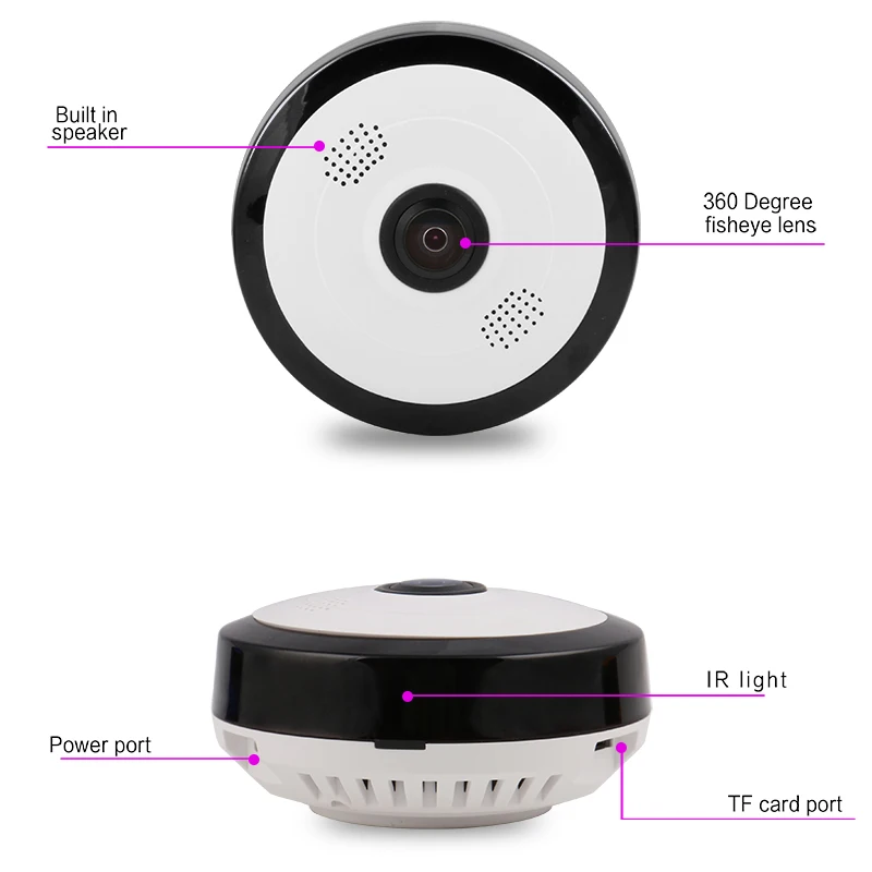 Anspo Wireless Panoramic IP Camera - 360 Degree Fisheye