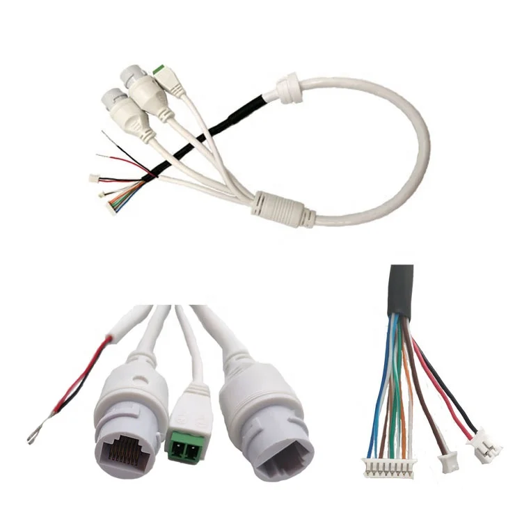 Customized Security Line IP CCTV Camera Cable Assembly Connector DC Plug Cable CCTV