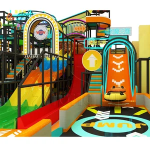 Customized Wholesale Indoor Kids Soft Play Equipment Set Inside Playground for Kids Playground Indoor Plastic Double Slide Park
