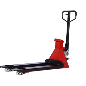 Supplier Hand Pallet Truck with Scale Manual Pallet Forklift Nylon Wheels PU Wheels Hand Truck Handling Equipment Part