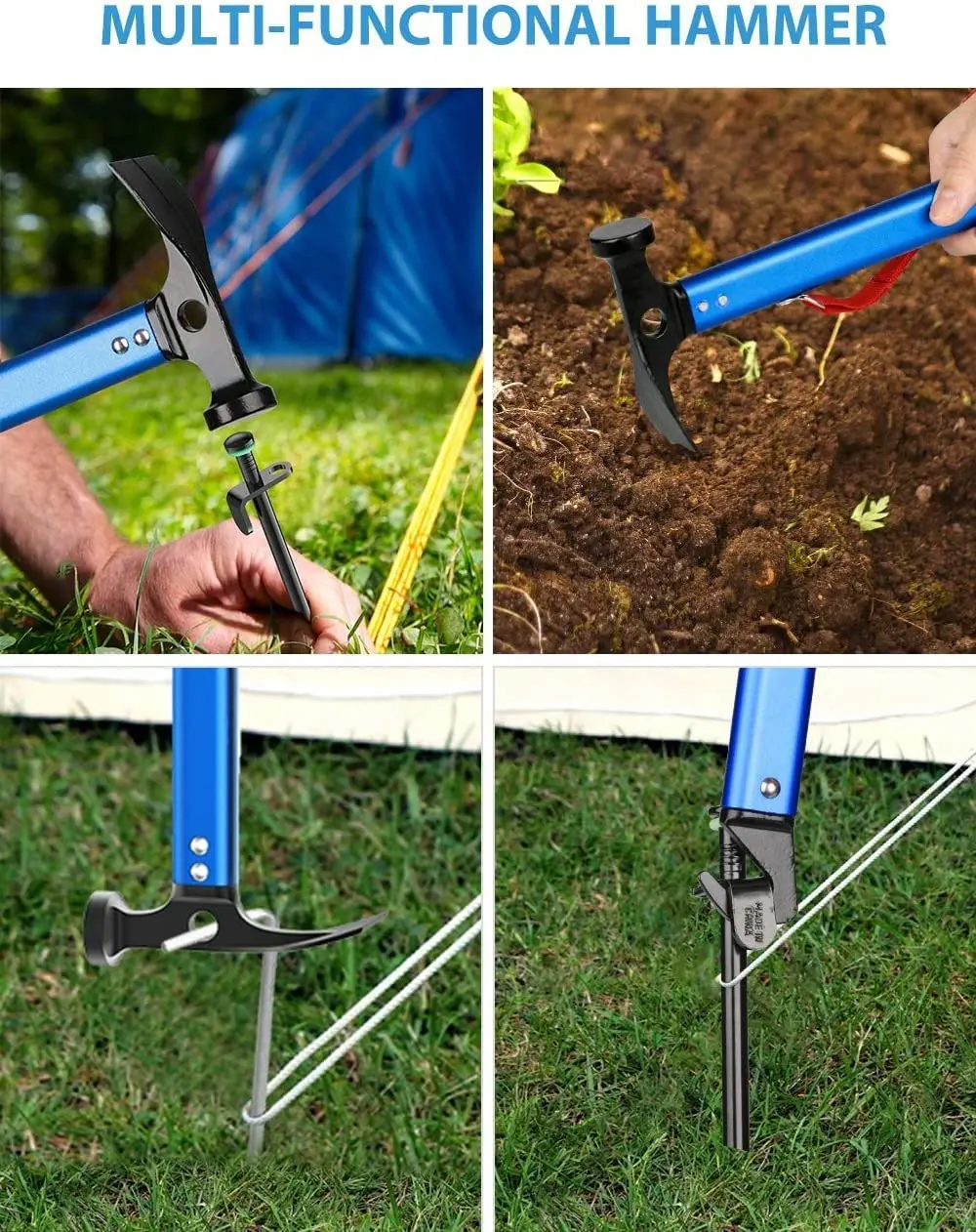 Multifunctional Tent Stake Hammer For Outdoor Camping Portable