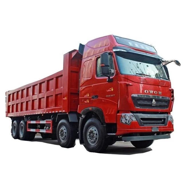 Purchase China second-hand boutique 0 km new car Sinotruk HOWO T7H heavy truck 540 HP 8X4 8.5m dump trucks