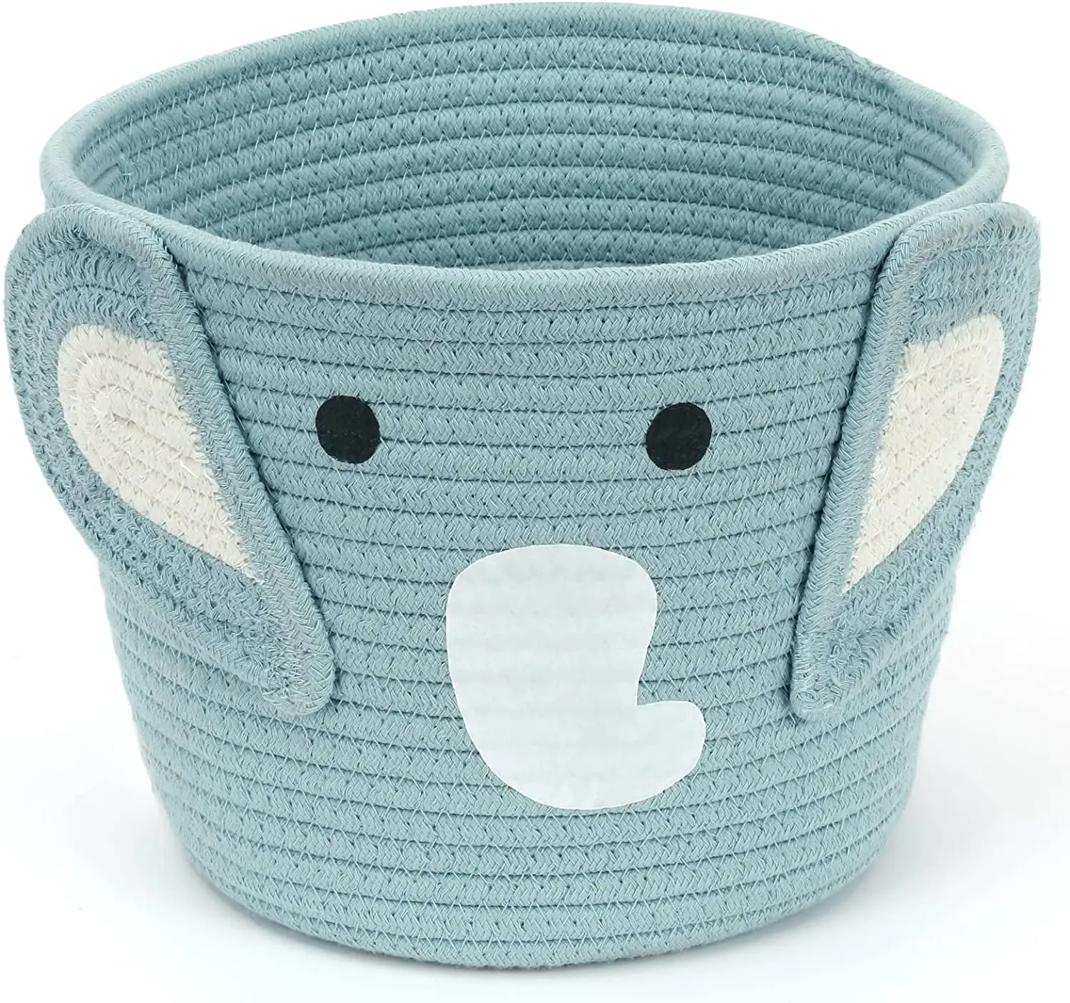 Kids Baskets Animal Cotton Rope Storage Baskets For Baby Diaper Kids