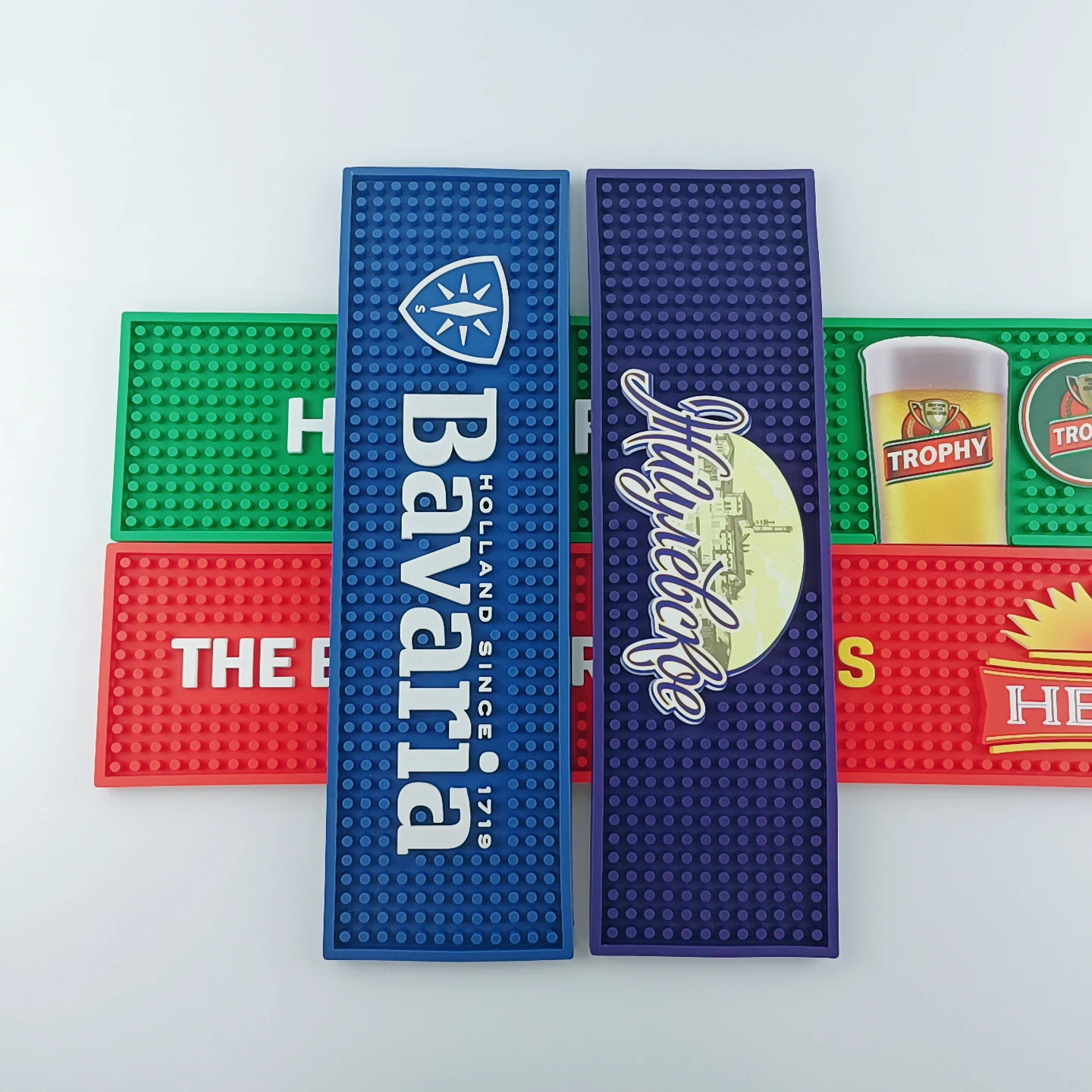 Factory Personalized Custom Branded Rubber Beer bar Spill Mat With Logos