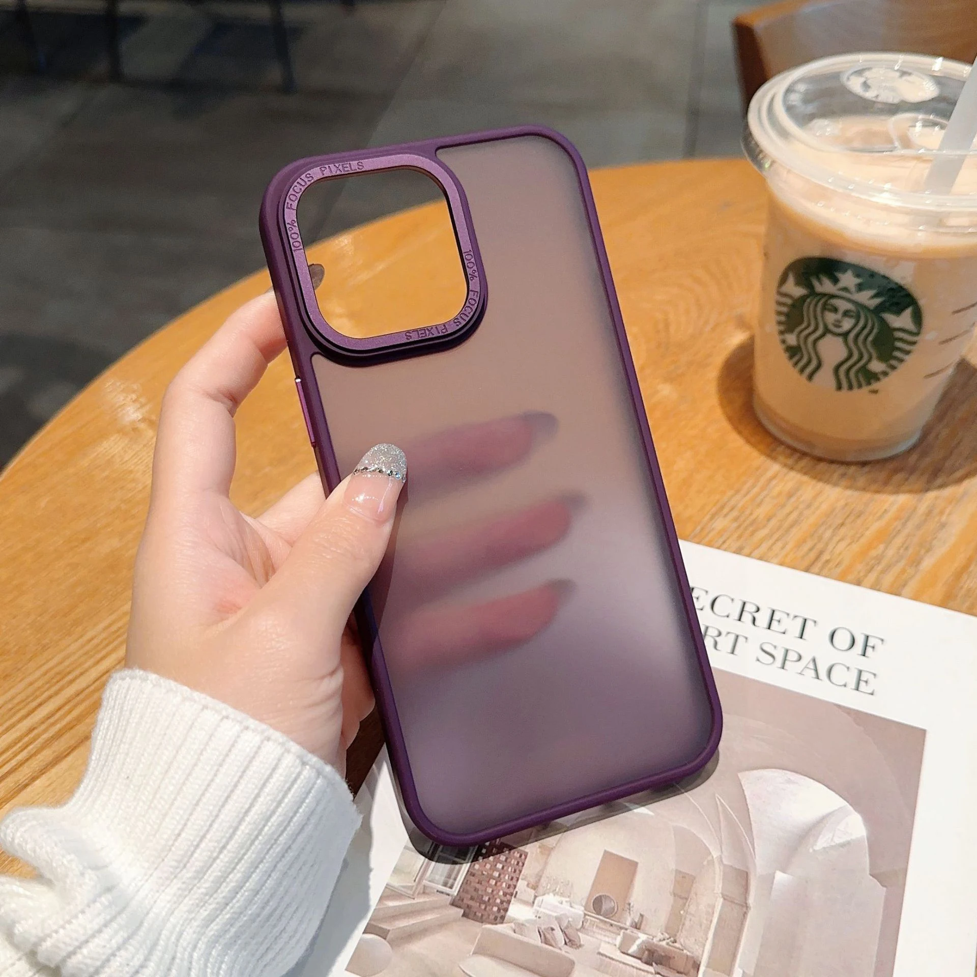 Luxury Metal Lens Protection Slim Matte Phone Case for iPhone 14 15 Pro Max 12 11 13 Pro Max Ultra Thin Fundas Para Celulares