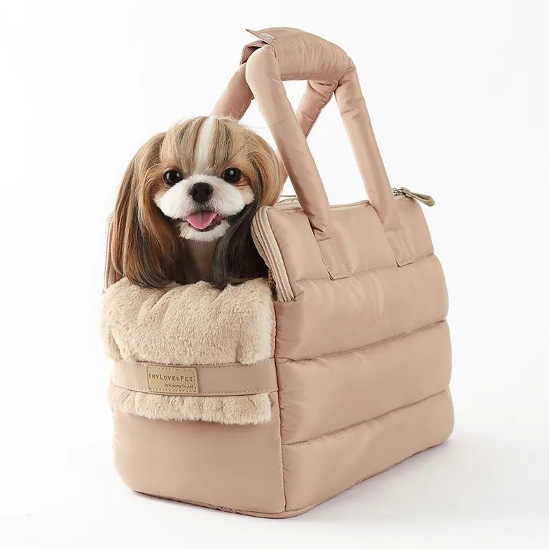 High Quality Luxury Portable Print Warm Soft Sided Pet Carrier Tote Bag