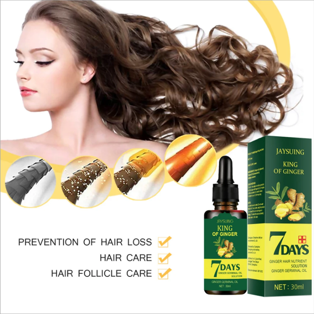 7 Days Hair Treatment Nuriten Solution Ginger Hair-loss Prevention Hair ...