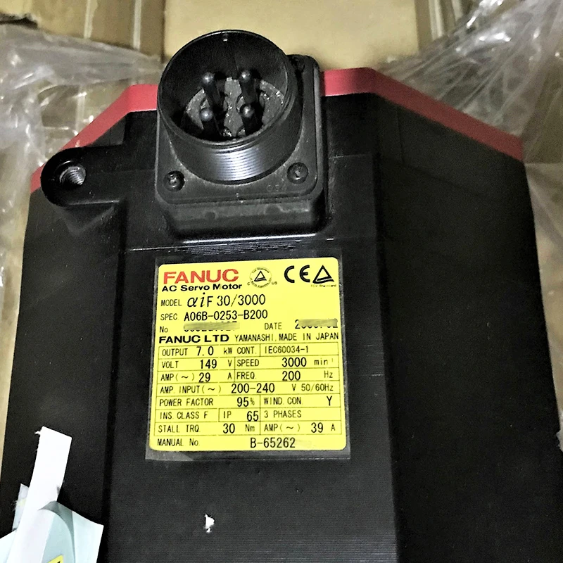 CNC Fanuc ACサーボモーター A06B-0253-B200｜工業自動化用 12ヶ月保証