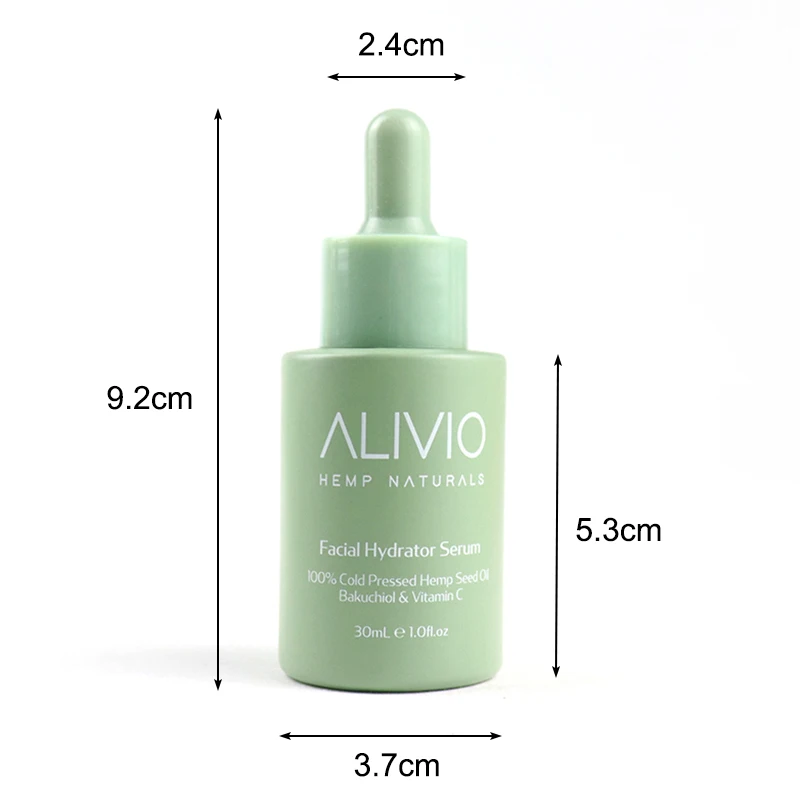 30ml Frosted CBD Essential Oil Glass Dropper Bottle Face Skin Care Packaging Cosmetic Serum Bottle 30 ml With Packaging Box