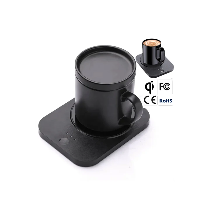 Electric Smart Thermostatic Heating Water Mug Ceramic Heater Wireless Pad  Usb Powered Coffee Mug Cup Warmer
