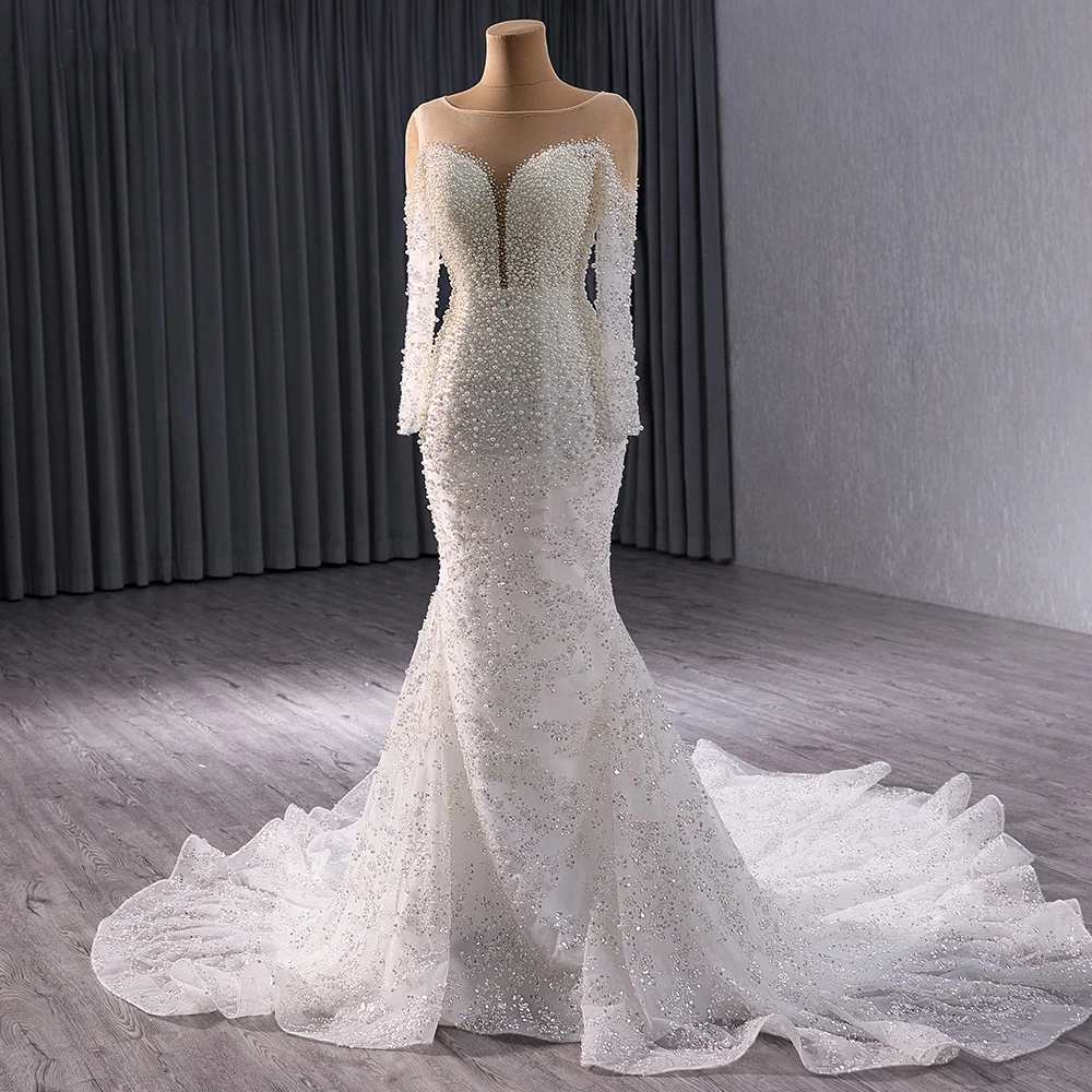 Handmade Mermaid Wedding Dresses with Beach Bridal Gowns Handmade Mermaid Wedding Dresses with Beach Bridal Gowns