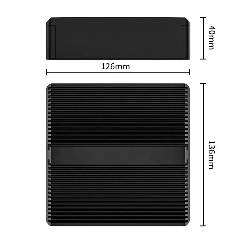 Fanless Firewall Router Minipc Pfsense Linux N100 J6412 4lan Server Firewall Hardware Soft Router Box SSD Multimedia Quad Core
