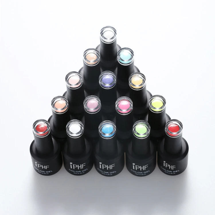 Quick Drying Uv Gel Polish Set Match CUSTOM OEM LOGO Private Label Color Soak Off Uv Nail Gel Polish Top Coat Base Coat Uv Gel