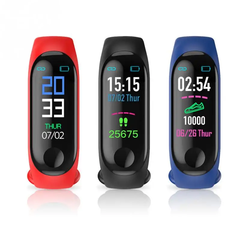 M3 Plus Smart Bracelet Heart Rate Blood Pressure Health Waterproof Smart Watches M3 Pro Watch Wristband Fitness Tracker