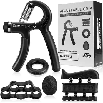 Hand Gripper Strengthener Grip Exerciser 5 Pack 50-250lb Resistance Levels Gift Pack For Him And Her - View #8