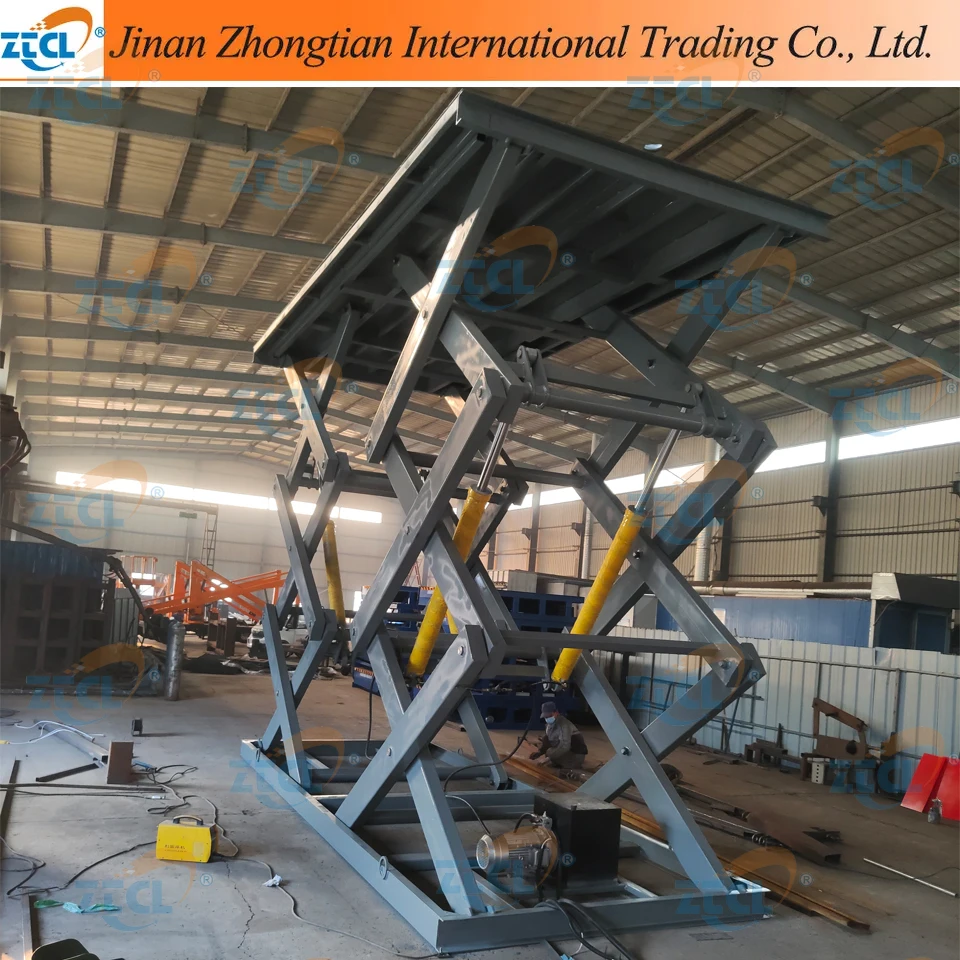 Electro-hydraulic Fixed Scissor Lifting Platform For Loading And ...