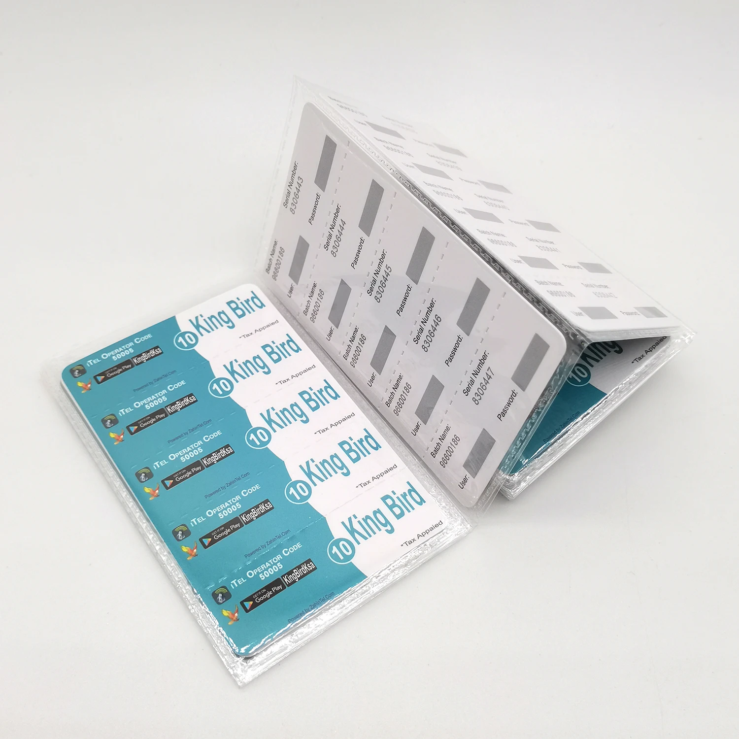 Paper Lottery Recharge Scratch Card with PRIZE PIN Code and Serial Number