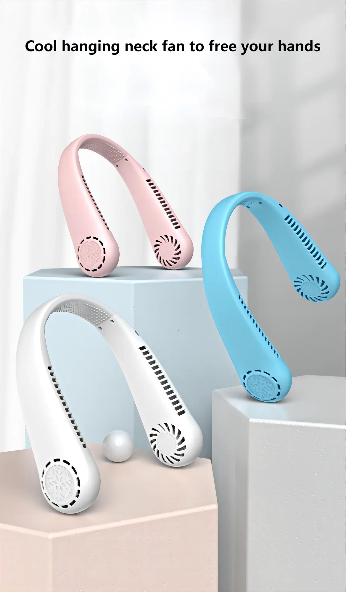 Hanging Neck Fan, Portable, 5.0, USB - detail 2