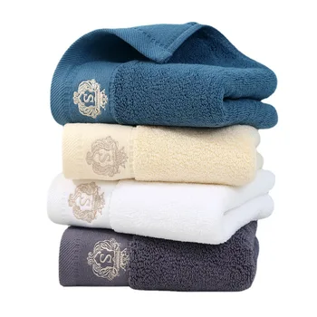 Business Company & Hotel's Fashionable Eco-Friendly Cotton Towel with Plain Embroidered Logo-Promotional Gift