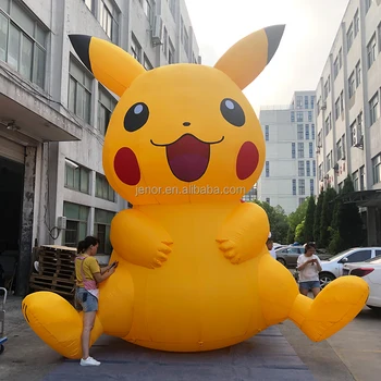 top venda gigante cartoon personagem modelo inflável pikachu mascote traje  para venda