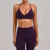 V-Neck Bra (Blackberry Purple)
