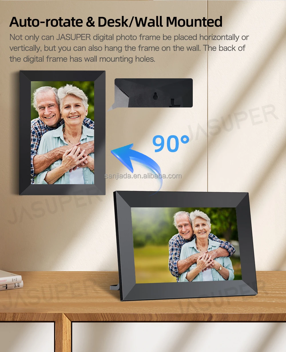 Frameo 10.1 Inch Wifi Digital Photo Frame 32gb Memory Autorotate