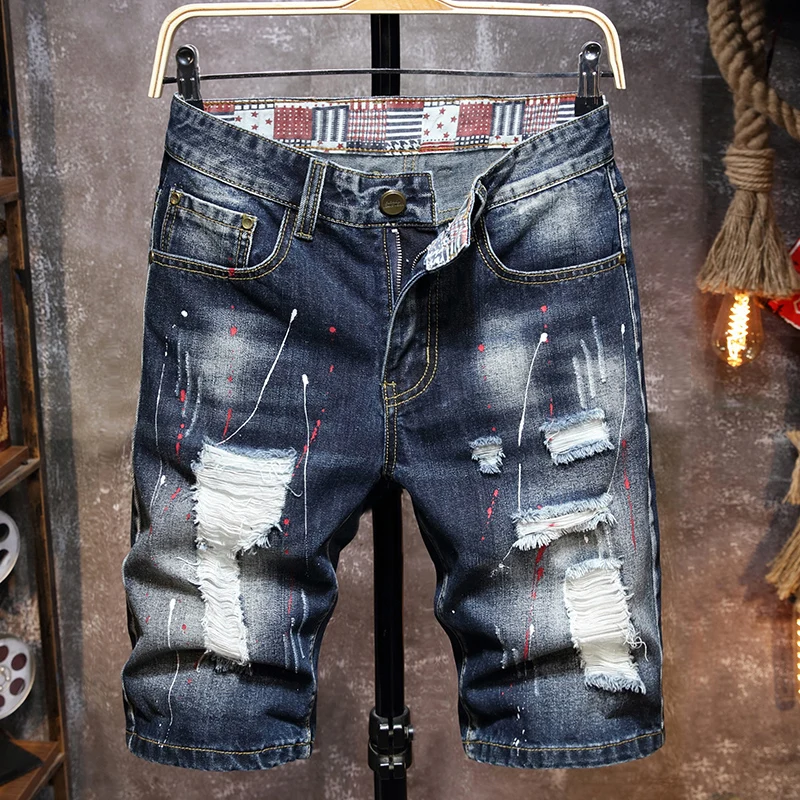 Hole Bulletproof Denim Pants 