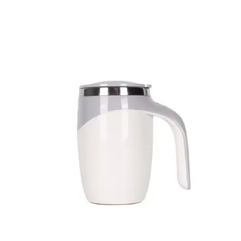 stainless steel self stirring coffee mug double wall auto magnetic mug automatic electric coffee cup