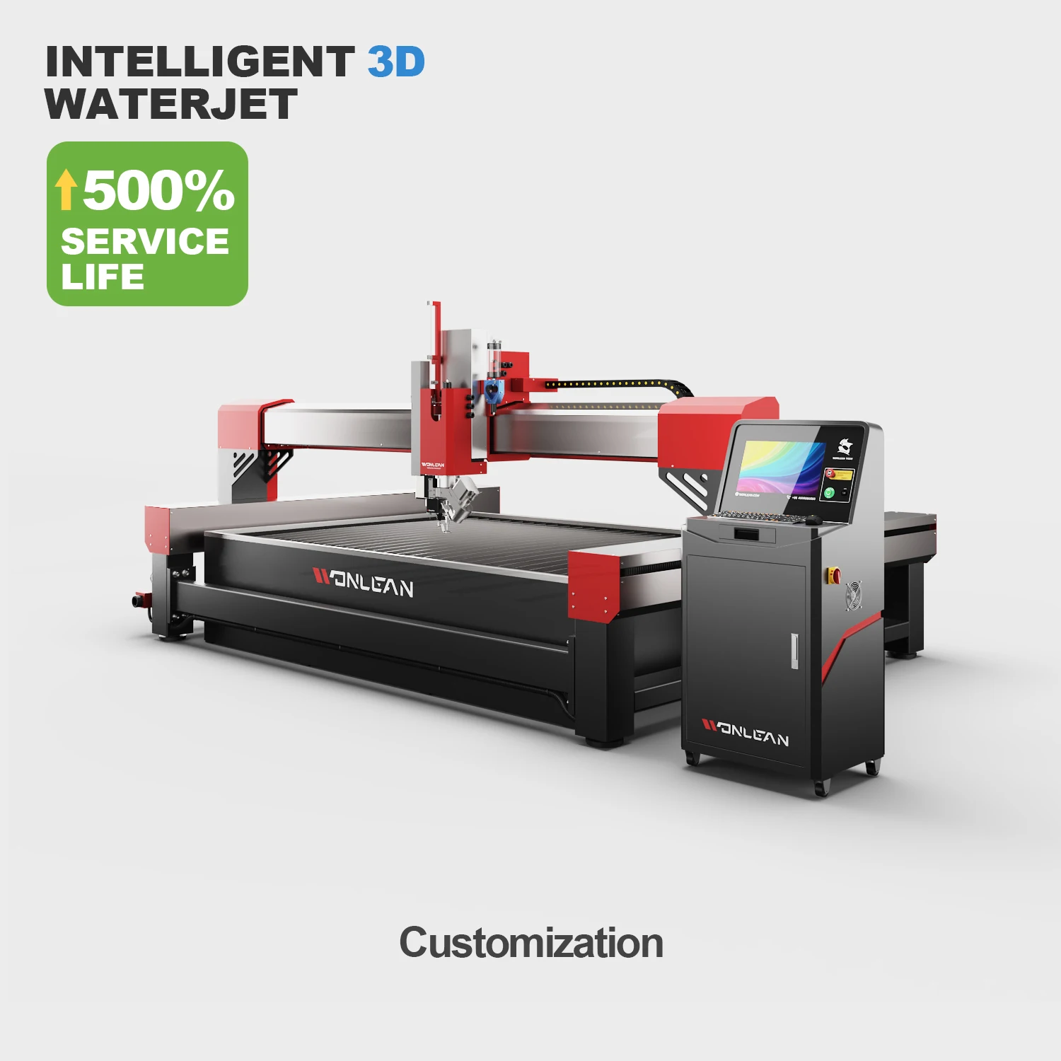 Chinese Supplier Cold Cutting Tool with Water Jet Glass Cutting High Pressure Cnc 3d 5 Axis Waterjet Cutting Machine