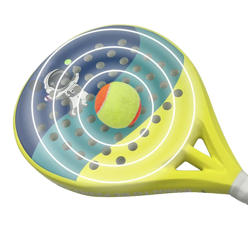 Kids Outdoor Sports Professional Tennis Racket Eva Core Indoor Carbon Fiber Padel Racket Set manufacture