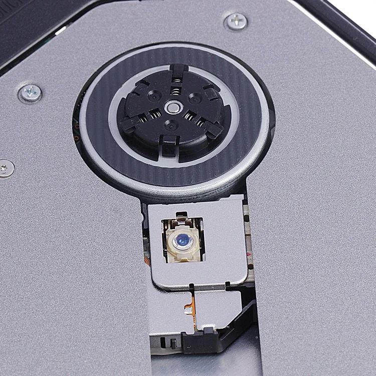 USB External CD-RW Burner DVD/CD Reader Player with Two USB Cables for Windows Mac OS Laptop Computer
