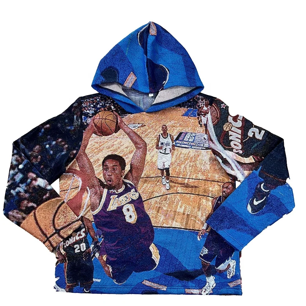 2022 Hot Sale Streetwear Tapestry Hoodie Us Streetwear Men Hoodies Plus Size Woven Balaclava