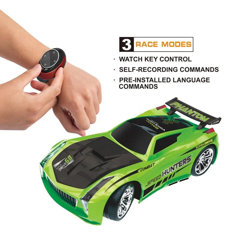 Intelligent 3 Mode Voice Control Car Toy Rc Watch Control Car with Sound