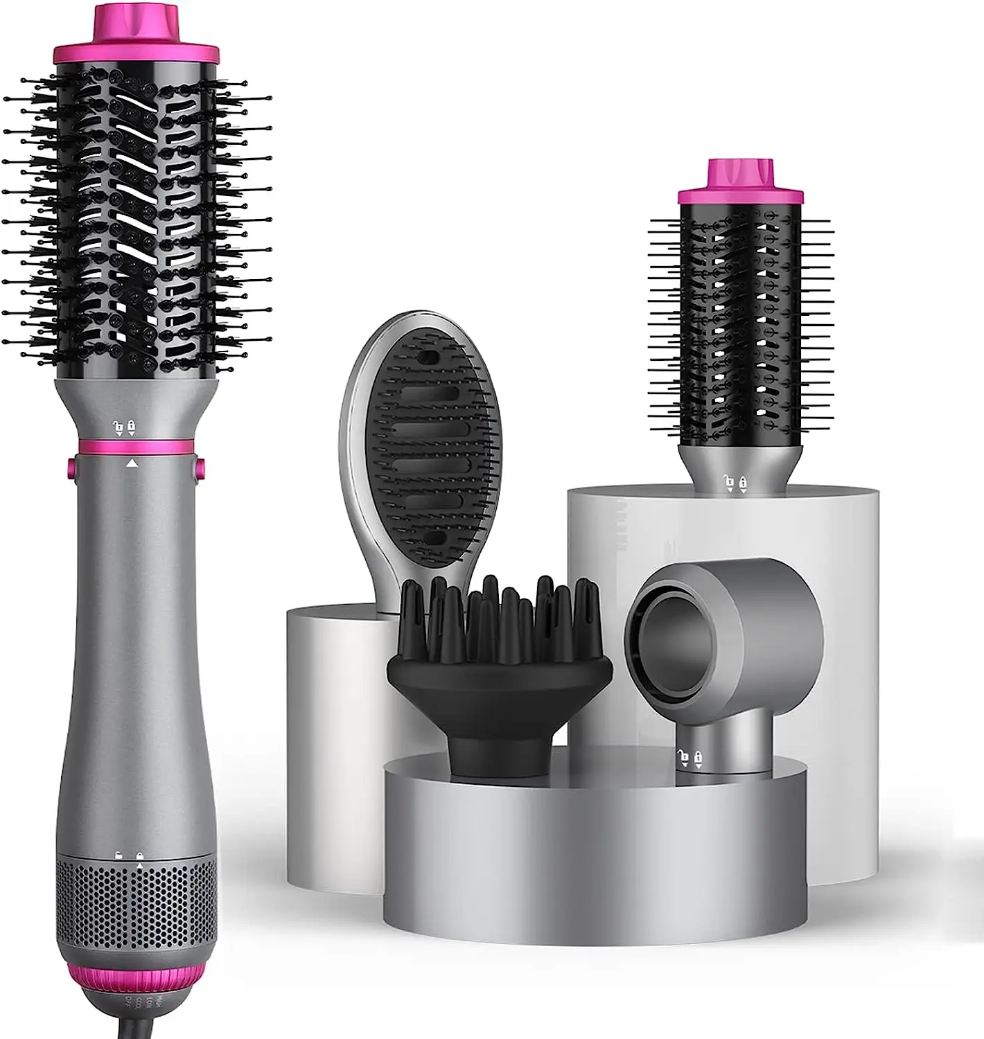 High Quality 1100W in Blow Hair Dryer Brush One Step Detachable Head  Volumizer Hot air Brush Styler with Negative Ion
