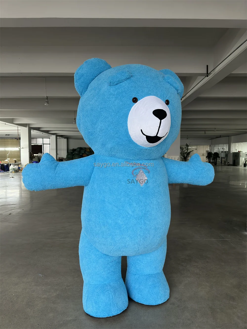 Mixed Color Teddy Bear Mascot Costume - 2.6m Inflatable Plush
