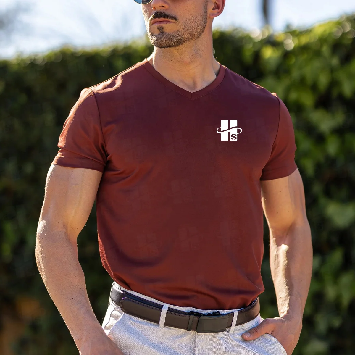 Oem Men Apparels Vneck Regular Fit Top Blank Plain Athletic Training Sports Gym T Shirt White Tee Mens V Neck Tshirts